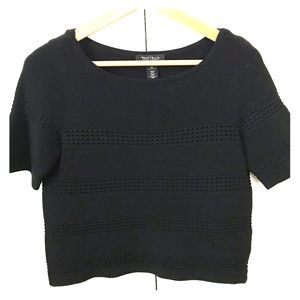 White House | Black Market • ribbed short sleeve